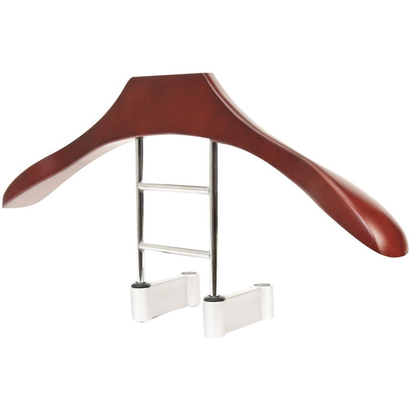 Maxsa Innovations Maxsa 20022 Car Butler Coat Hanger for Cars, Perfect for Suit, Jacket, Overcoat, Shirt, Purse, and Accessories, Premium Solid Wood and Metal Design, Durable and Elegant Seat Organizer, Brown - Image 1